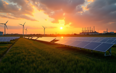 Énergies vertes face à industrie : quel avenir pour la planète ?